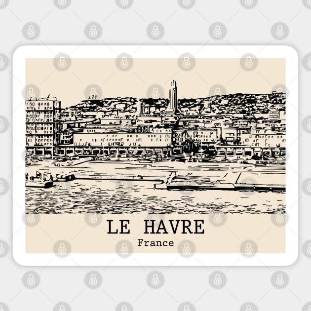 Le Havre - France Magnet by Lakeric